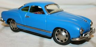 RARE 1959 KS Japan VOLKSWAGEN KARMAN GHIA Tin Friction Bandai Cragstan Toy Car 4