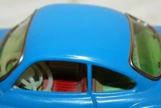 RARE 1959 KS Japan VOLKSWAGEN KARMAN GHIA Tin Friction Bandai Cragstan Toy Car 9