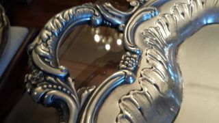 2715g MASTERPIECE STERLING SILVER HANDLE TRAY COLONIAL STYLE:MATILDE ESPUÑES HM 6