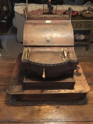 RARE ANTIQUE 1926 ST.  LOUIS CASH REGISTER MODEL 40 CHEESE CUTTER ser.  25126 4