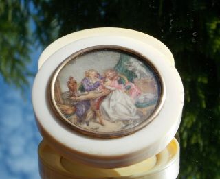 QUALITY ANTIQUE FRENCH HAND PAINTED MINIATURE SIGNED SNUFF BOX NAPOLEON ERA 11