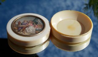 QUALITY ANTIQUE FRENCH HAND PAINTED MINIATURE SIGNED SNUFF BOX NAPOLEON ERA 4