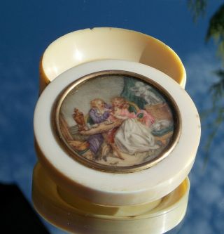 QUALITY ANTIQUE FRENCH HAND PAINTED MINIATURE SIGNED SNUFF BOX NAPOLEON ERA 6