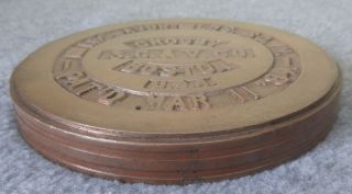 ANTIQUE CROSBY S G & V CO BRASS 2 POUND SCALE WEIGHT BOSTON PAT ' D MAR 11 84 3