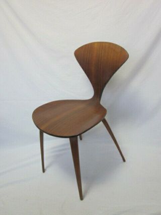 Mid - Century Plycraft Norman Cherner Walnut Plywood Chair - Authentic MCM Furniture 2
