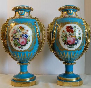 & RARE MEISSEN FLOWER VASES 19TH CENTURY 6