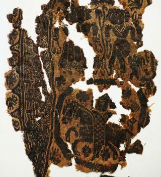 Ancient Coptic Textile Fragment - Horse & Person Pattern,  Egypt,  Christian Arts 3