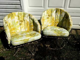 3pc Vintage Homecrest Reserved For Btm7799003 Patio Set Cushions Only