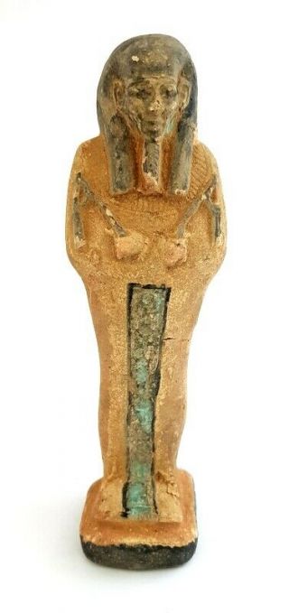 Rare Ancient Egypt Shabti Egyptian Ushabti Statue Antique Figure Faience Unique