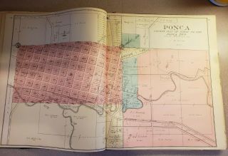 Standard Atlas of Dixon & Dakota Counties Nebraska.  1911.  140 pgs complete 3 maps 4