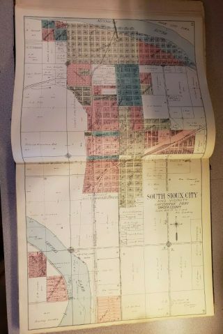 Standard Atlas of Dixon & Dakota Counties Nebraska.  1911.  140 pgs complete 3 maps 5