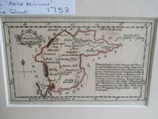 Westmoreland Miniature Engraved Map By John Gibson 1758 - Atlas Minimus 2