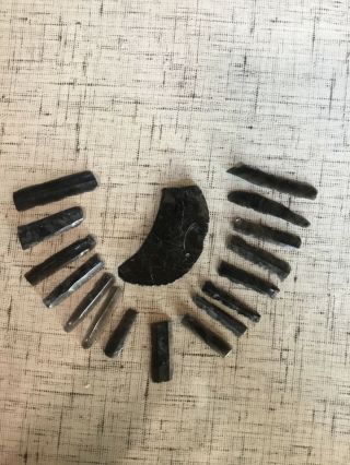 Pre Columbian Obsidian Blades Made During Jalisco Mx Western Shaft Tomb Culture
