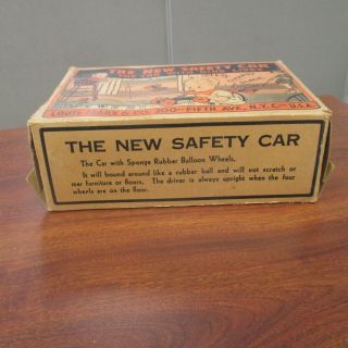 Vintage MARX TIN LITHO BOUNCING BENNY THE SAFETY CAR w/ORIGINAL BOX 11