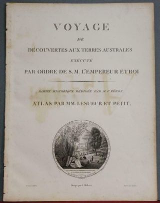 Voyage Des DÉcouvertes Aux Terres Australes 1812 Freycinet Antique Title Page