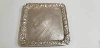 Bigelow Kennard & Co.  Sterling Silver Repousse Square Tray 1880 