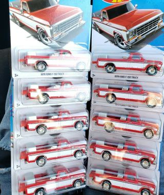 2019 HOT WHEELS SAM WALTON FORD WAL MART EXCLUSIVE X10 L@@K $$$ 2