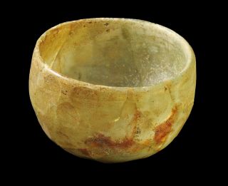 Aphrodite - Ancient Sassanian Glass Facet - Cut Bowl
