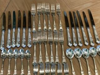 COBURG STERLING SILVER 60 pc.  Flatware Dinner Service for 12 CJ Vander Ltd. 10