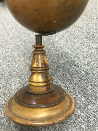 Antique 1880’s A.  H.  Andrews 6” Globe With Stand 4