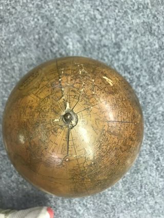 Antique 1880’s A.  H.  Andrews 6” Globe With Stand 5