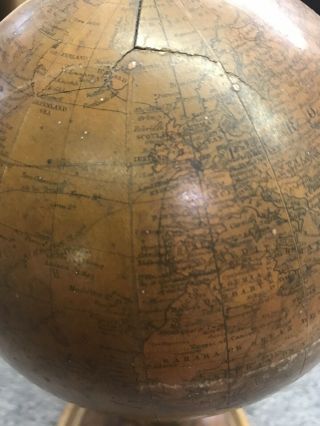 Antique 1880’s A.  H.  Andrews 6” Globe With Stand 8