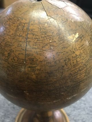 Antique 1880’s A.  H.  Andrews 6” Globe With Stand 9