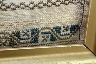 RARE KENTUCKY 19TH C NEEDLEWORK SAMPLER 