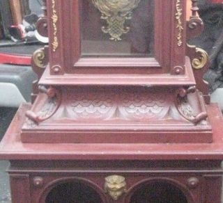 Antique Victorian Highly Carved Grandfather Clock c.  1880/1890 Adorned STUNNING 9