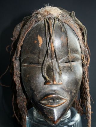 African Art,  Dan,  Woodden Mask With Headdress,  Ivory Coast,  Man