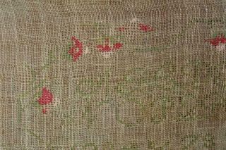 A RARE PLYMOUTH COUNTY MA 19TH C NEEDLEWORK SAMPLER 