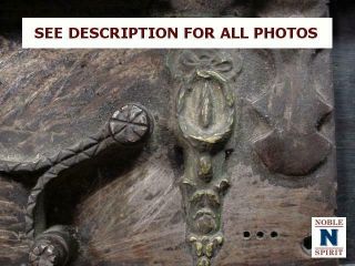 NobleSpirit (3970) Mysterious 18th Century Large Cast - Iron Door Latch 4
