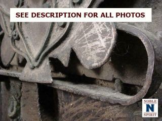 NobleSpirit (3970) Mysterious 18th Century Large Cast - Iron Door Latch 5