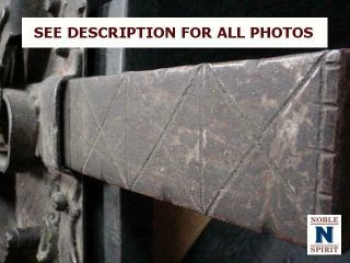 NobleSpirit (3970) Mysterious 18th Century Large Cast - Iron Door Latch 8