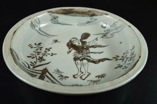 S597: XF Chinese Person Flower Butterfly pattern ORNAMENTAL PLATE/Dish 2