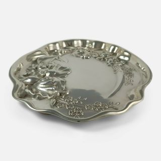 Edwardian Art Nouveau Sterling Silver Dressing Table Tray 1907 2