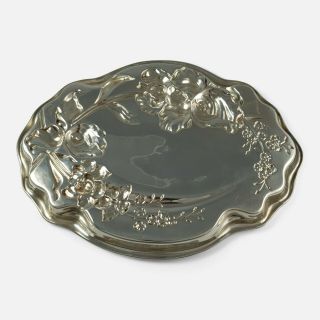Edwardian Art Nouveau Sterling Silver Dressing Table Tray 1907 5