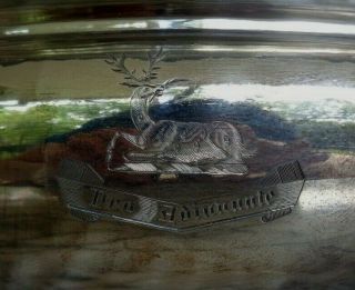 Antique Large Old Sheffield Plate Silverplate Silver Plate Soup Tureen Stag Mark 2
