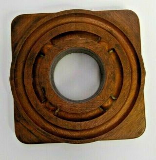 MAHOGANY FOUNDRY CASTING PATTERN SAND MOLD INDUSTRIAL WOOD SCULPTURE ART C810 2