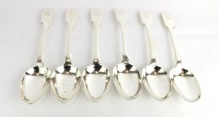 Six Spoons Sterling Solid Silver Law Middle Temple Crest George Adams 1869 2