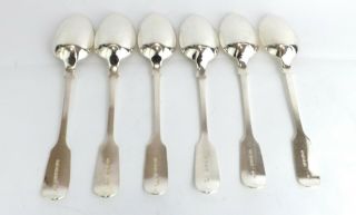 Six Spoons Sterling Solid Silver Law Middle Temple Crest George Adams 1869 5