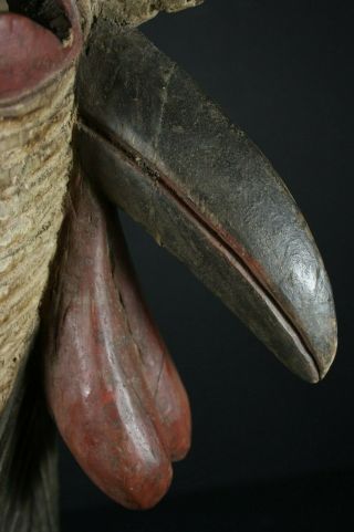 African male KIFWEBE beak mask - SONGYE tribe - D.  R.  Congo,  TRIBAL ART PRIMITIVE 11