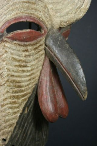 African male KIFWEBE beak mask - SONGYE tribe - D.  R.  Congo,  TRIBAL ART PRIMITIVE 2