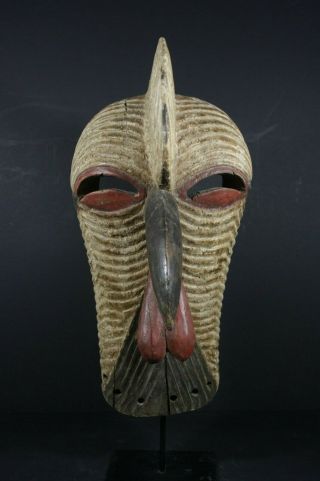 African male KIFWEBE beak mask - SONGYE tribe - D.  R.  Congo,  TRIBAL ART PRIMITIVE 5