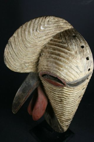 African male KIFWEBE beak mask - SONGYE tribe - D.  R.  Congo,  TRIBAL ART PRIMITIVE 6