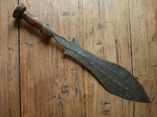 Antique/Old African Tribel Short Sword Luba Tribe Colonial Belgian Congo DRC 5