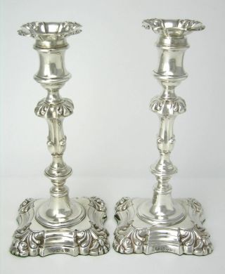 Sterling silver William IV candlesticks Henry Wilkinson 1837 England 2