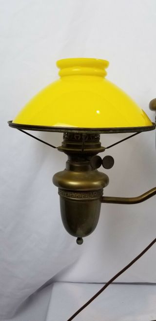RARE Antique B&H Bradley Hubbard Oil Lamp Converted Electric 5