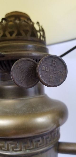 RARE Antique B&H Bradley Hubbard Oil Lamp Converted Electric 8