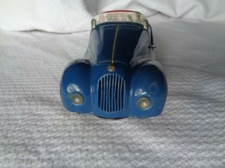 Schuco examico 4001 wind up car 1930 ' s vintage German toy car blue convertible 3